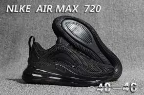 unisex nike air max 720 running chaussures black 2019